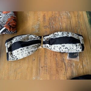 NWT- Michael Kors Black and Cream Women's Accessory